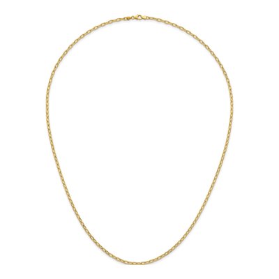 14K Yellow Gold 3.6mm Oval Cable Chain – view 6