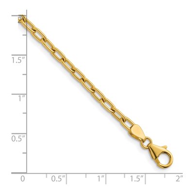 14K Yellow Gold 3.6mm Oval Cable Chain – view 7