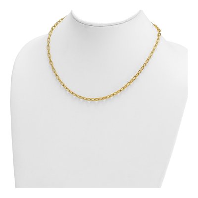 14K Yellow Gold 4.25mm Oval Cable Chain – view 5