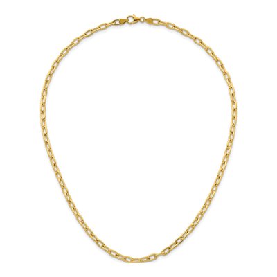 14K Yellow Gold 4.25mm Oval Cable Chain – view 6