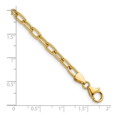 14K Yellow Gold 4.25mm Oval Cable Chain – view 7