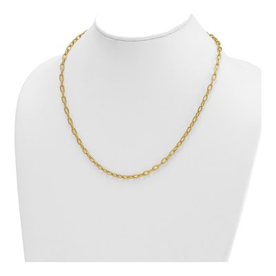 14K Yellow Gold 4.25mm Oval Cable Chain – view 5