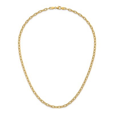 14K Yellow Gold 4.25mm Oval Cable Chain – view 6