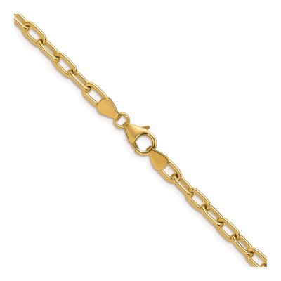 14K Yellow Gold 4.25mm Oval Cable Chain – view 3