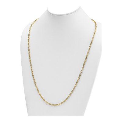 14K Yellow Gold 4.25mm Oval Cable Chain – view 5