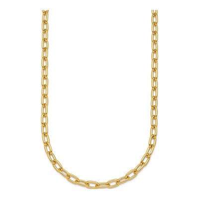 14K Yellow Gold 4.25mm Oval Cable Chain