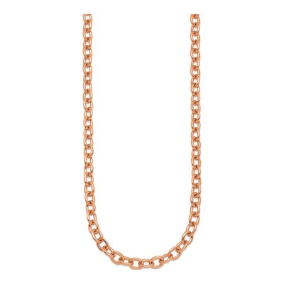 14K Rose Gold 6.5mm Oval Open Link Chain – view 2