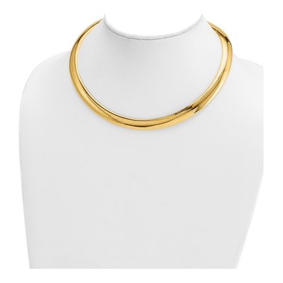 14K Yellow Gold Omega Necklace – view 3