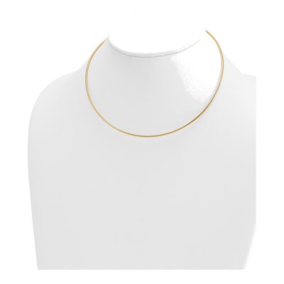 14K Yellow Gold Omega Necklace – view 4