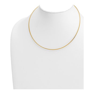 14K Yellow Gold Omega Necklace – view 4