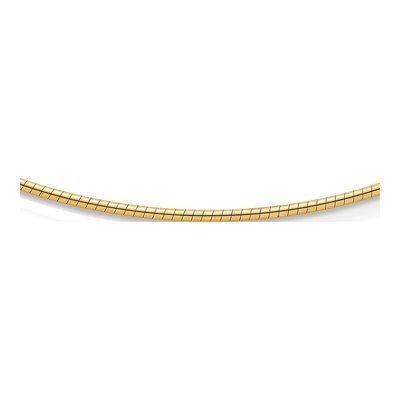 14K Yellow Gold Omega Necklace