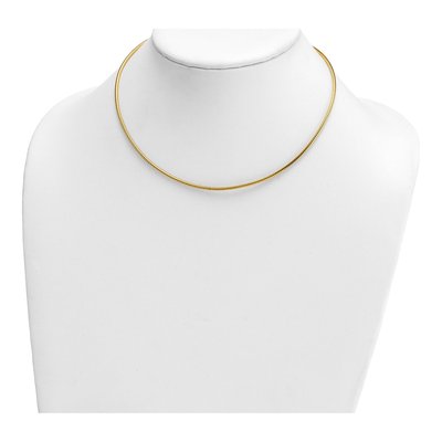 14K Yellow Gold Omega Necklace – view 3