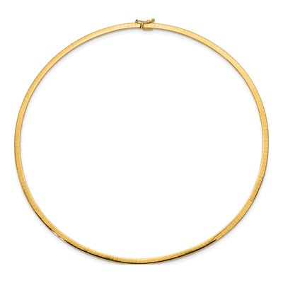 14K Yellow Gold Omega Necklace – view 4