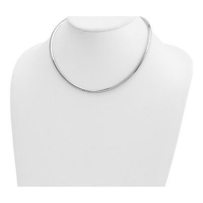 14K Two-Tone Gold Reversible Omega Necklace – view 3