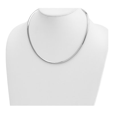 14K Two-Tone Gold Reversible Omega Necklace – view 3