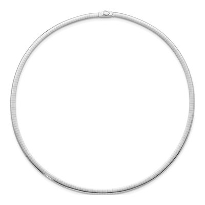 14K Two-Tone Gold Reversible Omega Necklace – view 5