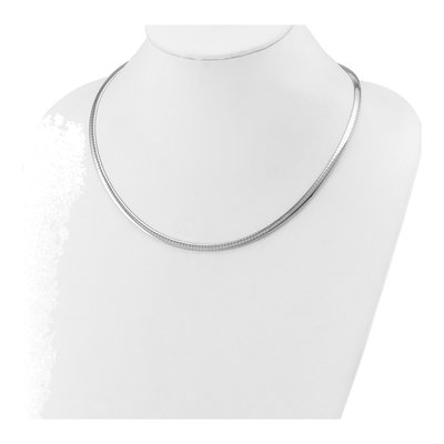 14K Two-Tone Gold Reversible Omega Necklace – view 5