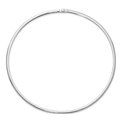 14K Two-Tone Gold Reversible Omega Necklace – view 6