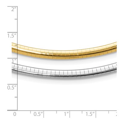 14K Two-Tone Gold Reversible Omega Necklace – view 7