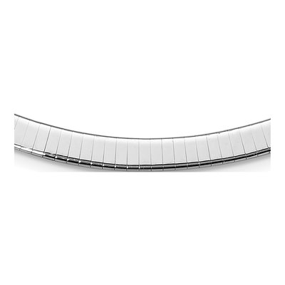 14K White Gold Omega Bracelet