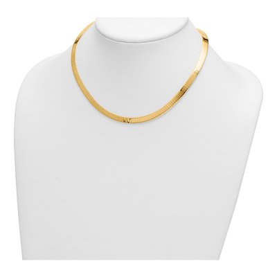 14K Yellow Gold Omega Necklace – view 3