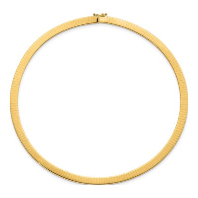 14K Yellow Gold Omega Necklace – view 4