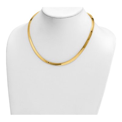14K Yellow Gold Omega Necklace – view 3
