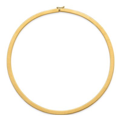 14K Yellow Gold Omega Necklace – view 4