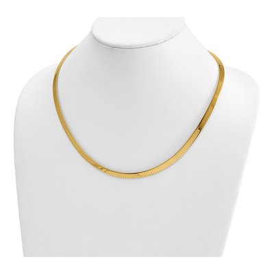 14K Yellow Gold Omega Necklace – view 3