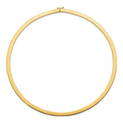 14K Yellow Gold Omega Necklace – view 4