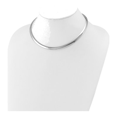 14K Two-Tone Gold Reversible Omega Necklace – view 5