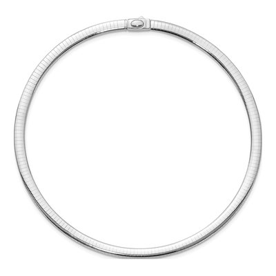 14K Two-Tone Gold Reversible Omega Necklace – view 6