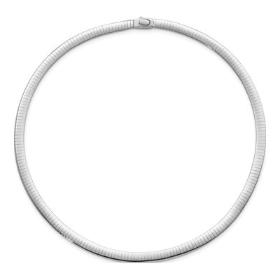 14K Two-Tone Gold Reversible Omega Necklace – view 5