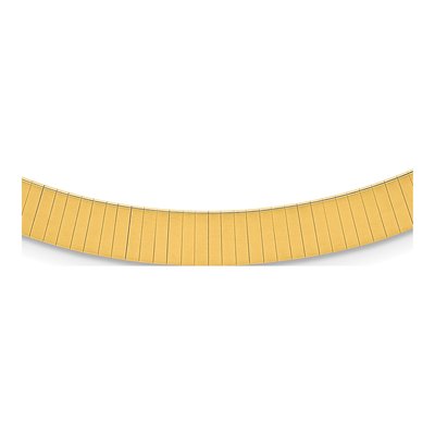 14K Yellow Gold Flat Omega Necklace