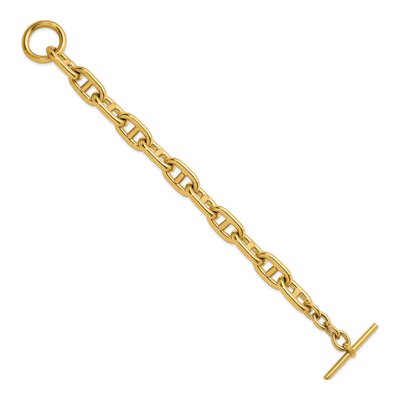 14K Yellow Gold 12.5mm Toggle Anchor Chain Bracelet – view 3