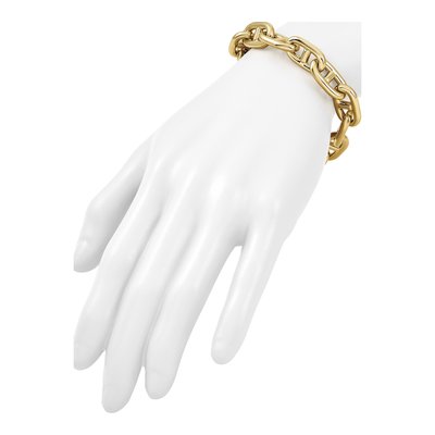14K Yellow Gold 12.5mm Toggle Anchor Chain Bracelet – view 7
