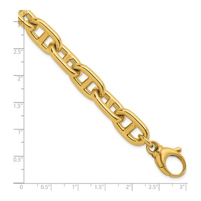 14K Yellow Gold 12.3mm Anchor Chain Bracelet – view 4