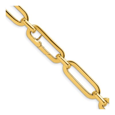 14K Yellow Gold 10.5mm Paperclip Chain – view 5