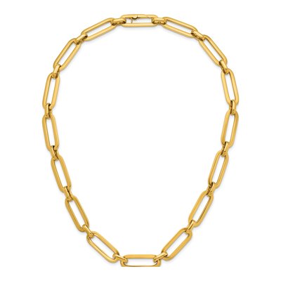 14K Yellow Gold 10.5mm Paperclip Chain – view 6