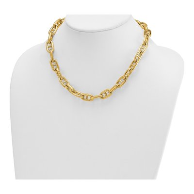 14K Yellow Gold 10.5mm Anchor Chain – view 4