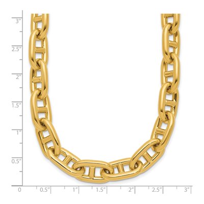 14K Yellow Gold 10.5mm Anchor Chain – view 7