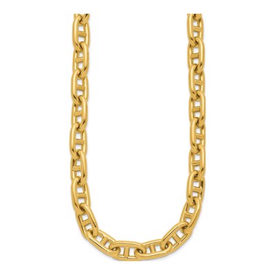 14K Yellow Gold 10.5mm Anchor Chain – view 3