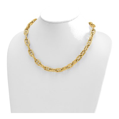 14K Yellow Gold 10.5mm Anchor Chain – view 4