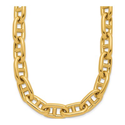 14K Yellow Gold 10.5mm Anchor Chain
