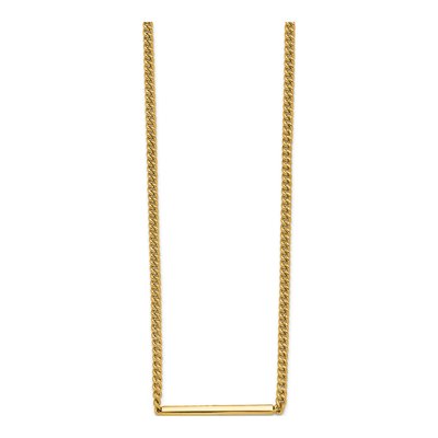 14K Yellow Gold Curb Link Necklace – view 3