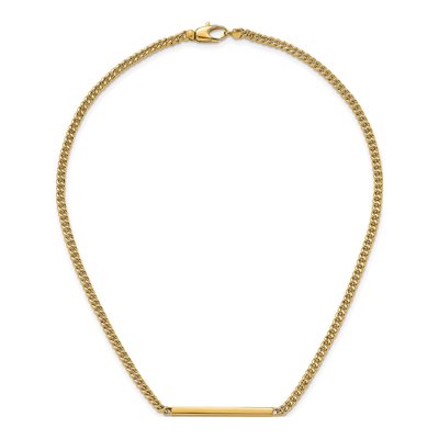 14K Yellow Gold Curb Link Necklace – view 5