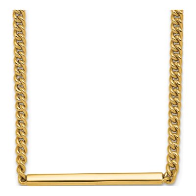 14K Yellow Gold Curb Link Necklace