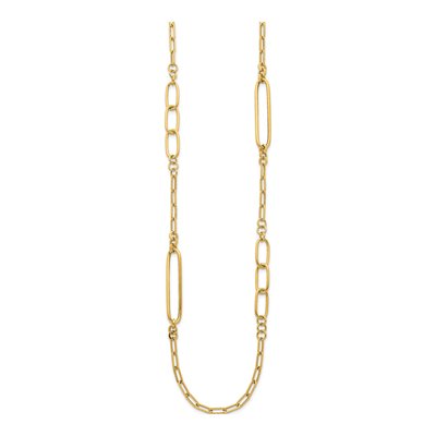 14K Yellow Gold Fancy Link Necklace – view 3
