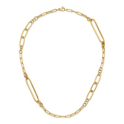 14K Yellow Gold Fancy Link Necklace – view 5