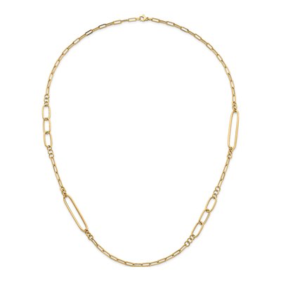 14K Yellow Gold Fancy Link Necklace – view 5